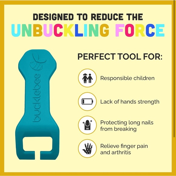 BUCKLEBEE Easy Car Seat Buckle Release Aid - Picture 1 of 6